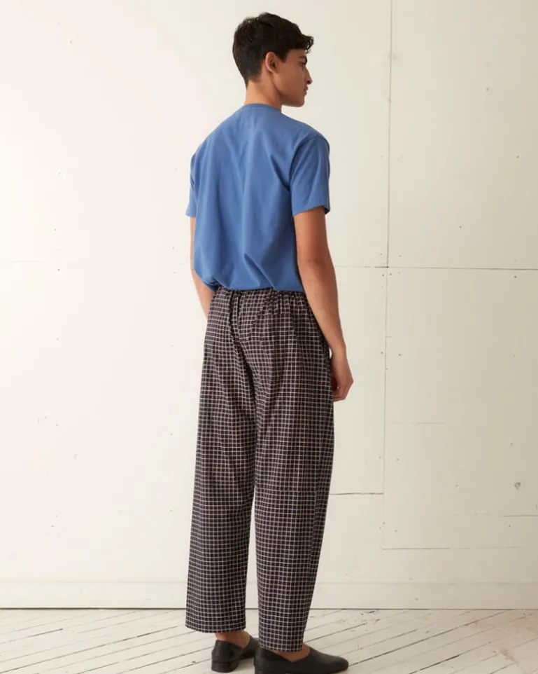 Men BODE Midnight Grid Pajama Pant