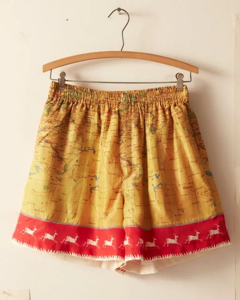 Men BODE Morocco Map Shorts