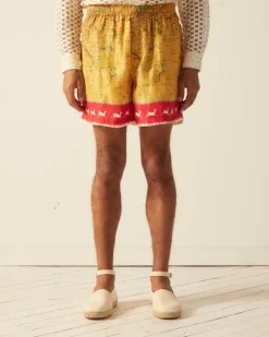 Men BODE Morocco Map Shorts