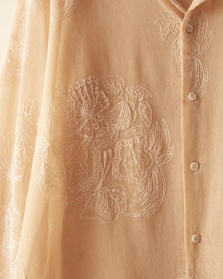 Men BODE Moth Veil Long Sleeve Shirt