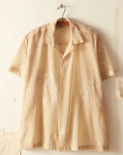 Men BODE Moth Veil Short Sleeve Shirt
