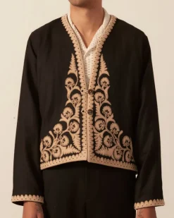Men BODE Myrtle Flower Jacket