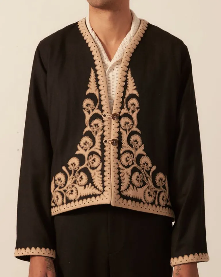 Men BODE Myrtle Flower Jacket