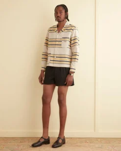 Men BODE Namesake Stripe Long Sleeve Shirt