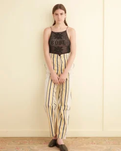 Women BODE Namesake Stripe Shakey Trousers