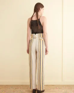 Women BODE Namesake Stripe Shakey Trousers