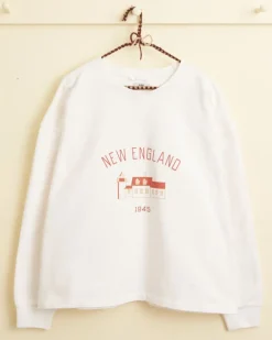 Men BODE New England Crewneck - White