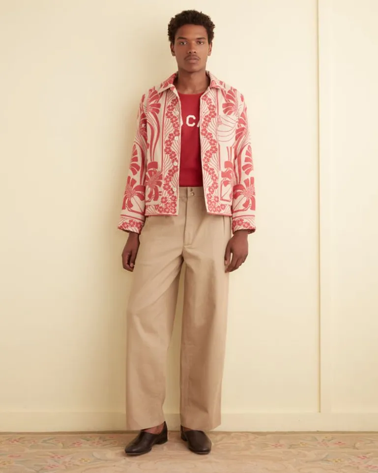 Men BODE Nouveau Monstera Overshirt