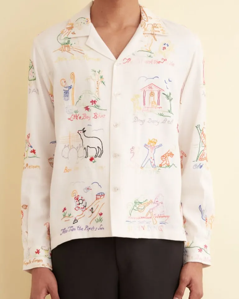 Men BODE Nursery Rhyme Long Sleeve Shirt