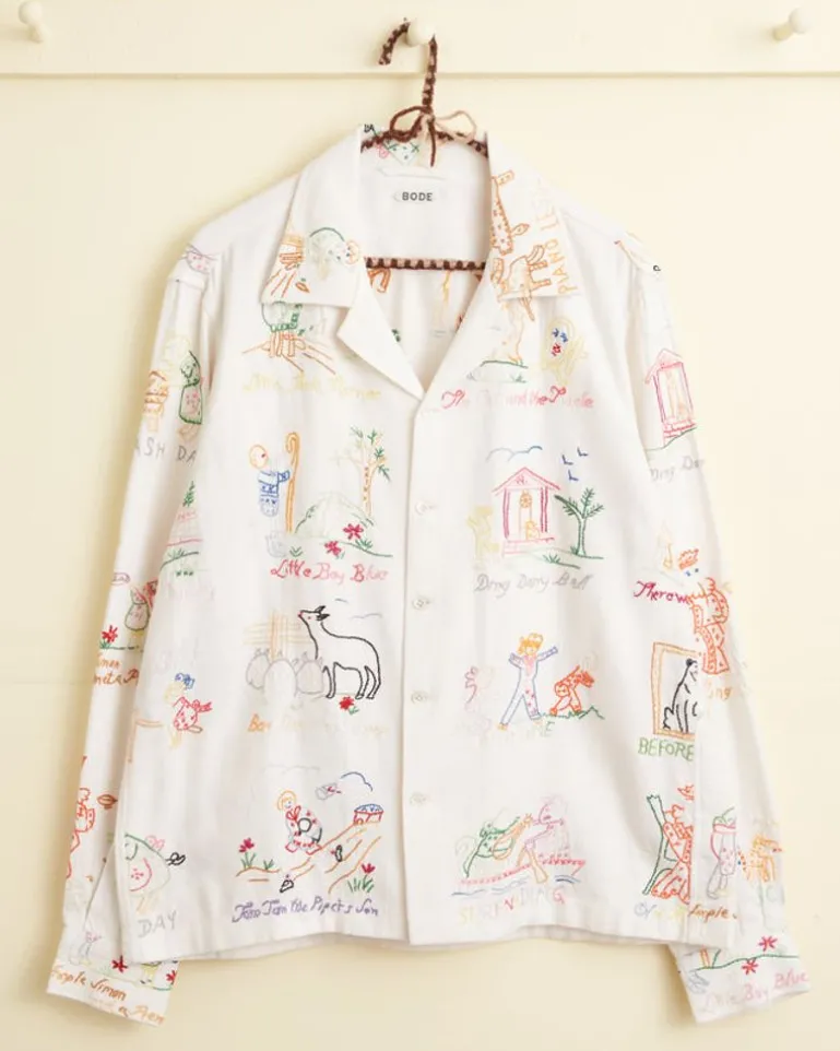 Men BODE Nursery Rhyme Long Sleeve Shirt