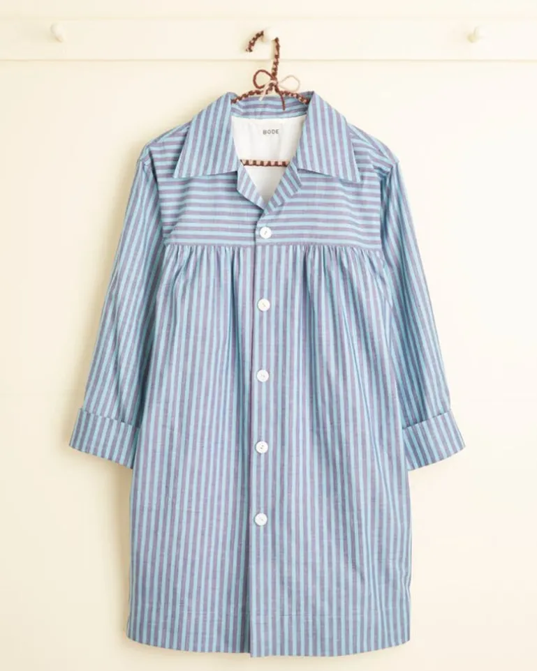 Women BODE Ocean Border Dress - S