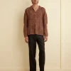Men BODE Overdye Crochet Shirt
