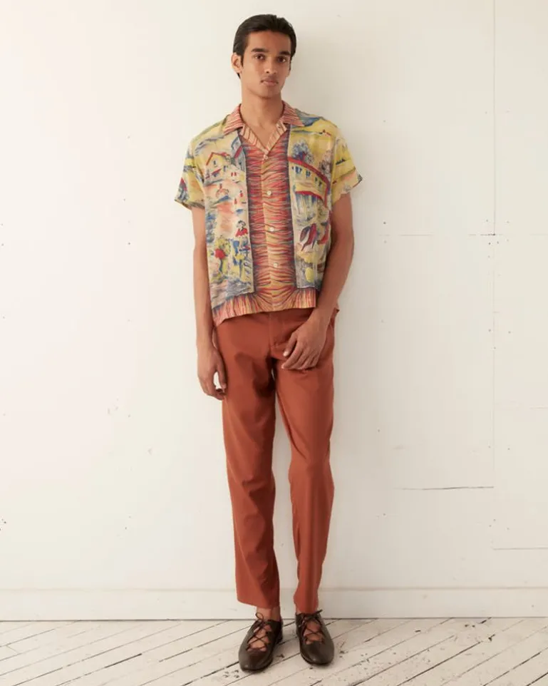 Men BODE Pampa Pony Short Sleeve Shirt