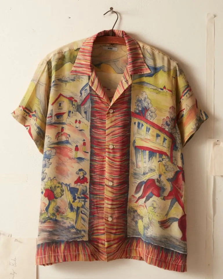 Men BODE Pampa Pony Short Sleeve Shirt