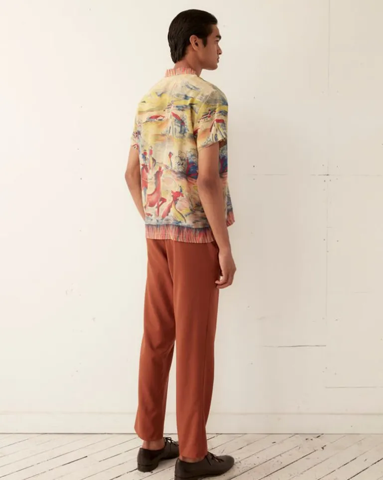 Men BODE Pampa Pony Short Sleeve Shirt