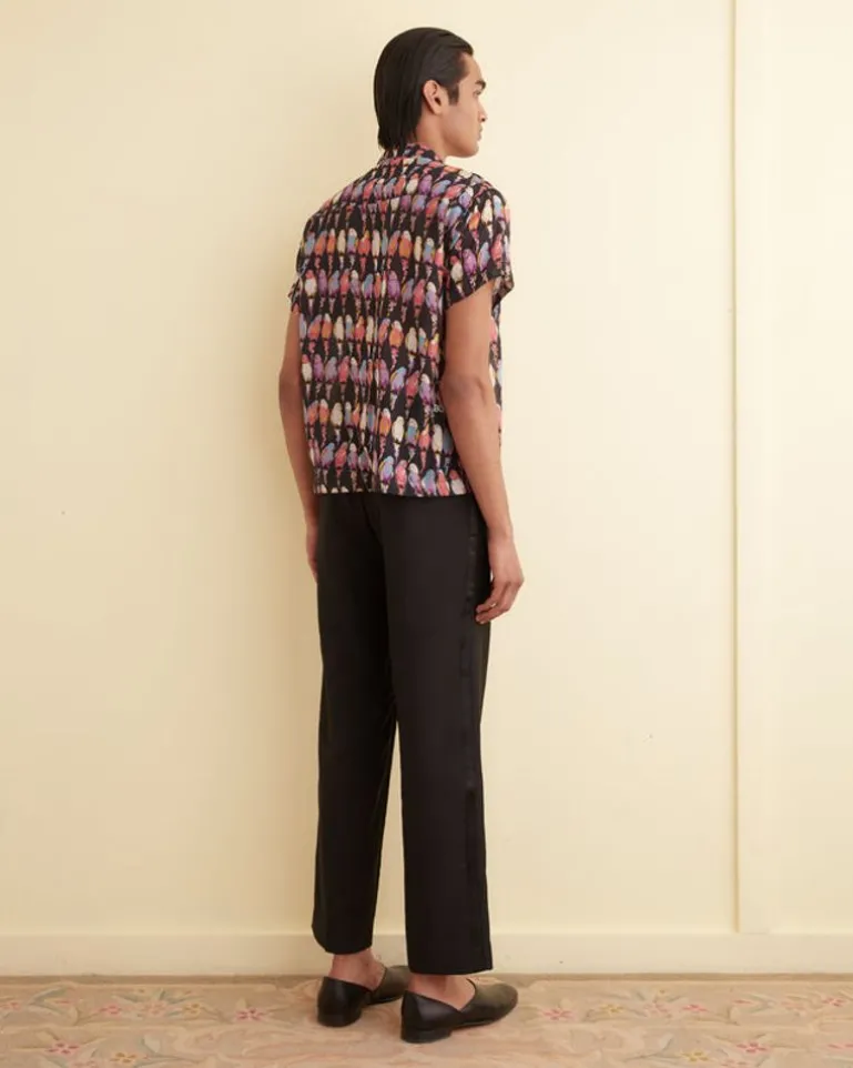 Men BODE Parakeet Short Sleeve Shirt