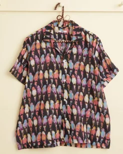 Men BODE Parakeet Short Sleeve Shirt