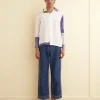 Men BODE Patchwork Napkin Long Sleeve Shirt