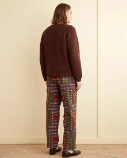 Men BODE Plaid Log Cabin Trousers