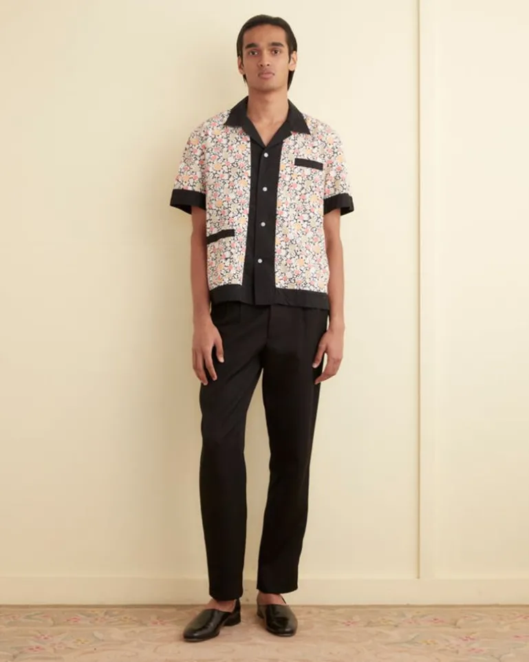 Men BODE Pomme Fruit Short Sleeve Shirt