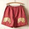 Men BODE Pony Applique Shorts - Pink