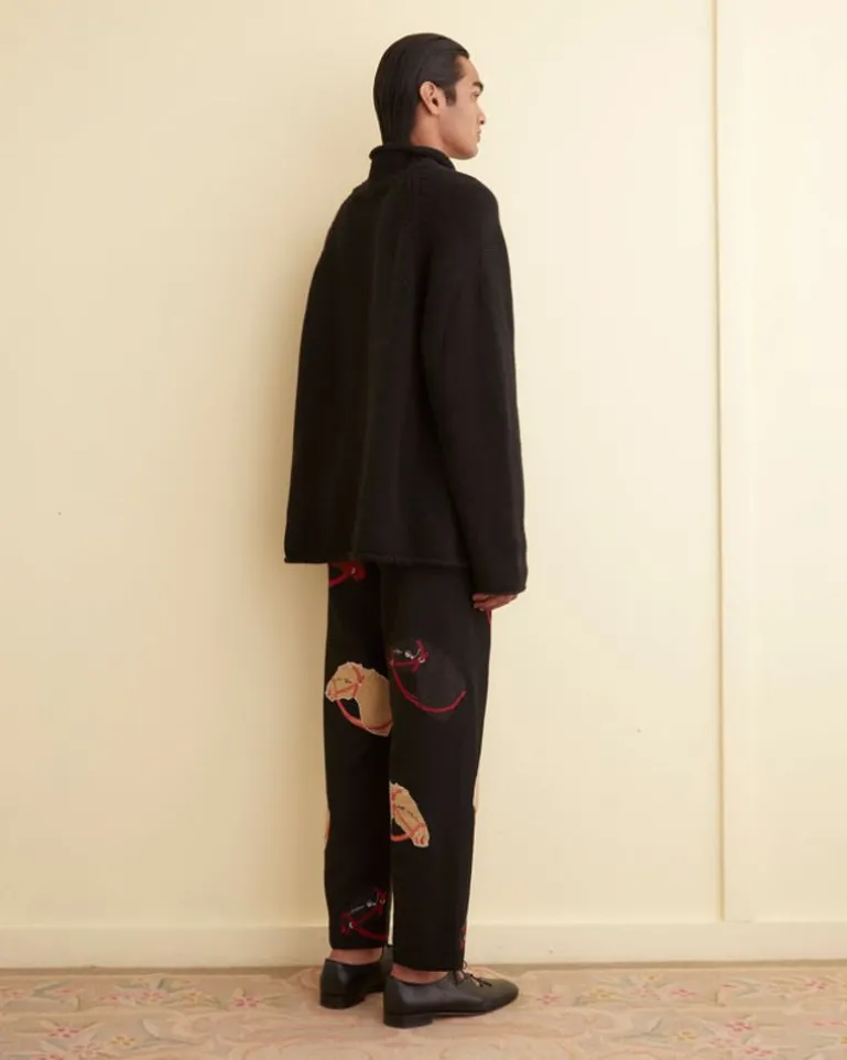 Men BODE Pony Applique Trousers