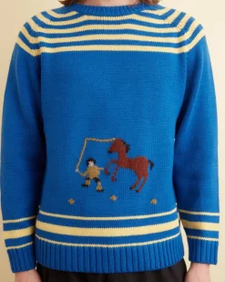 Men BODE Pony Lasso Sweater Multi
