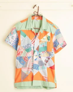 Men BODE Potpourri Frame Short Sleeve Shirt - Xxs