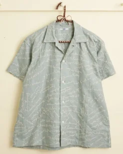 Men BODE Powder Signature Short Sleeve Shirt