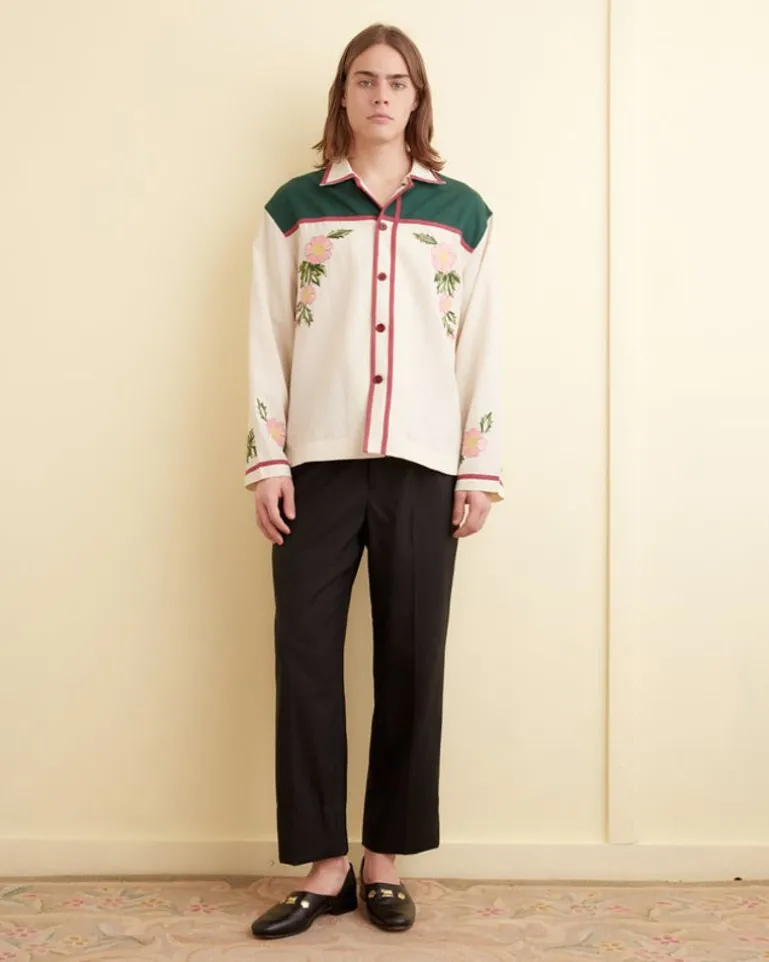 Men BODE Prairie Rose Overshirt