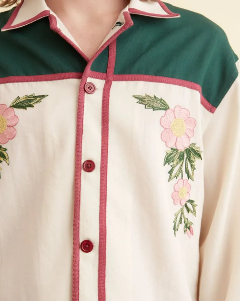 Men BODE Prairie Rose Overshirt