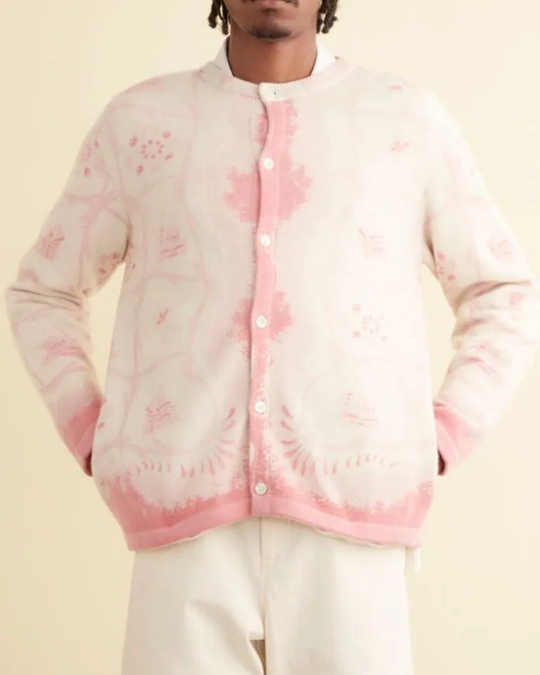 Men BODE Printed Mill Cardigan