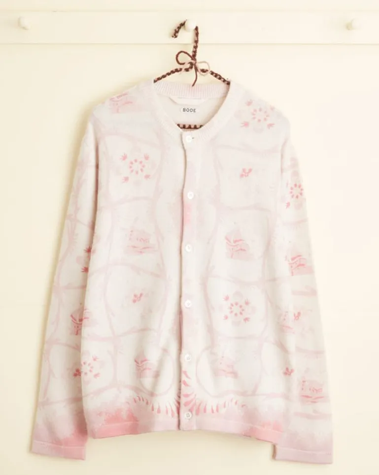 Men BODE Printed Mill Cardigan