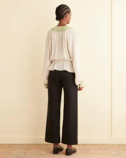 Women BODE Rearing Stallion Smocked Top