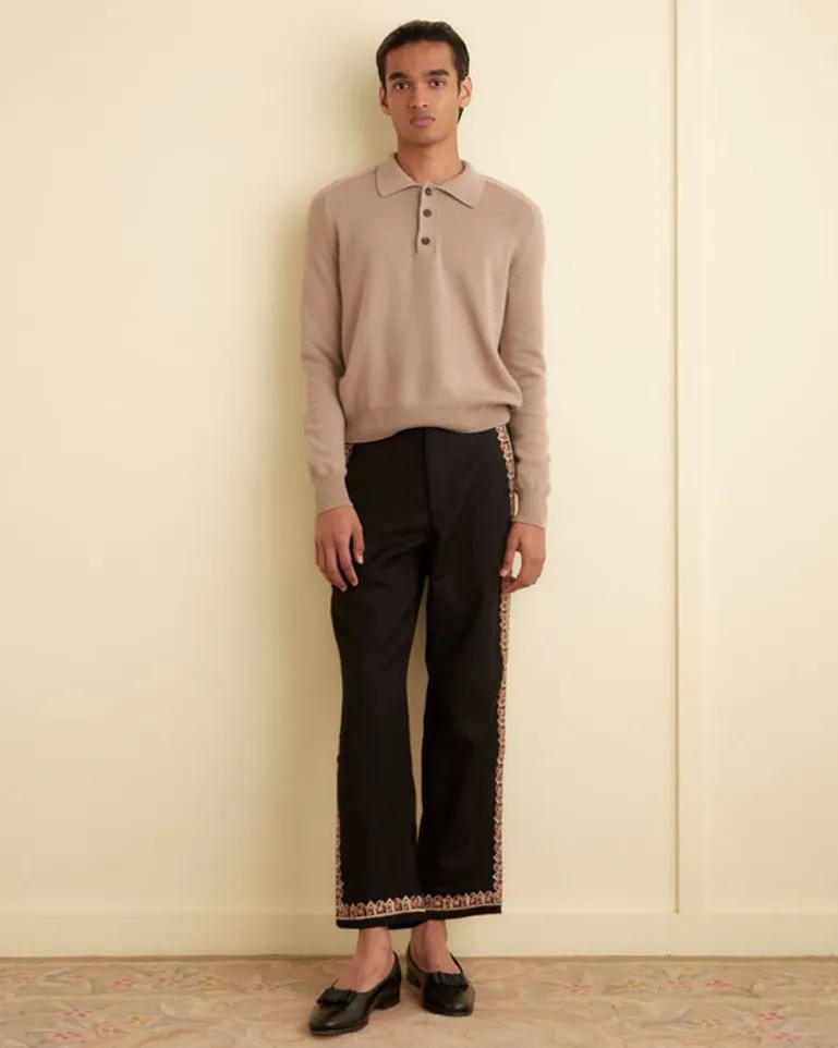 Men BODE Regal Scallop Trousers