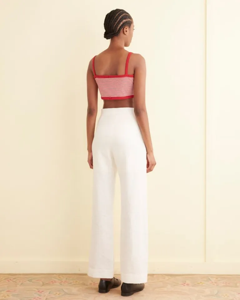 Women BODE Revere Stripe Bra