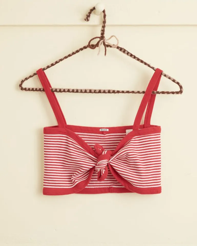 Women BODE Revere Stripe Bra