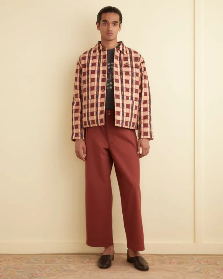 Men BODE Reversible Bouquet Cloth Quilt Jacket