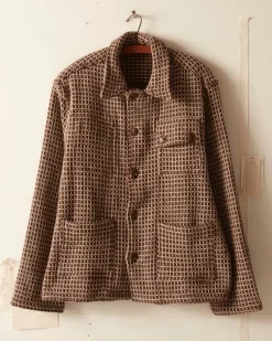 Men BODE Reversible Duo Waffle Jacket - Brown