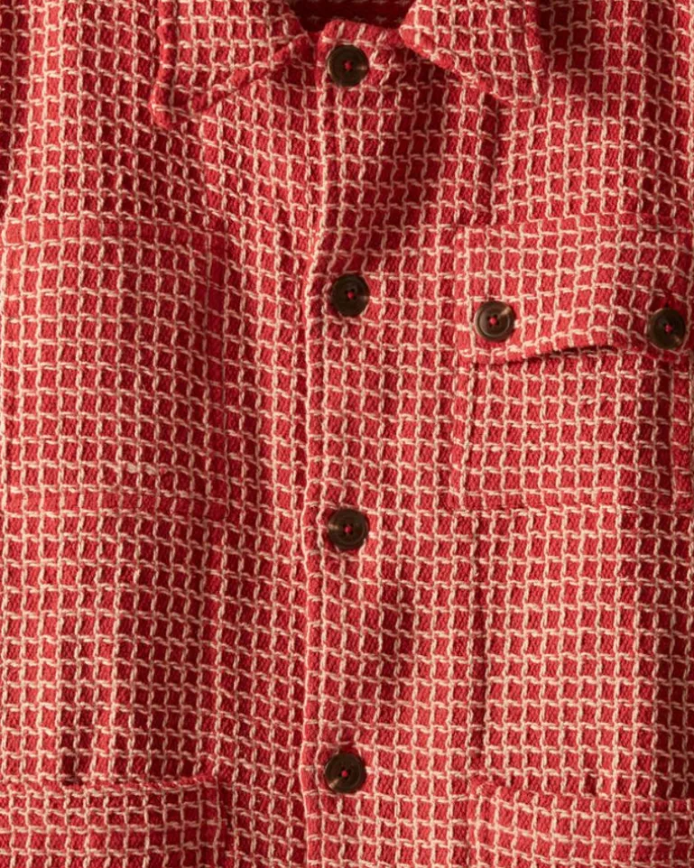 Men BODE Reversible Duo Waffle Jacket - Red