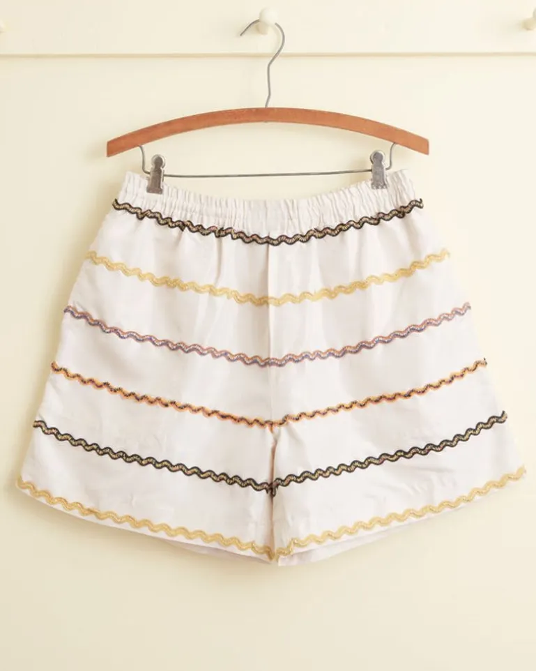 Men BODE Rickrack Stripe Rugby Shorts