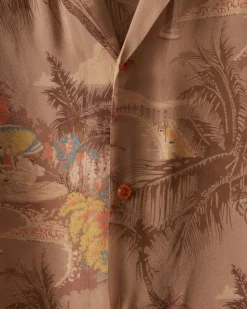 Men BODE Riviera Print Long Sleeve Shirt