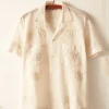 Men BODE Savoy Ribbon Short Sleeve Shirt