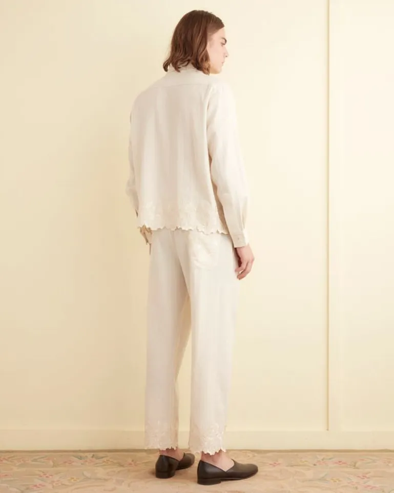 Men BODE Scalloped Acorn Pajama Pants