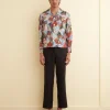 Men BODE Seersucker Postcard Long Sleeve Shirt
