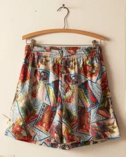 Men BODE Seersucker Postcard Shorts