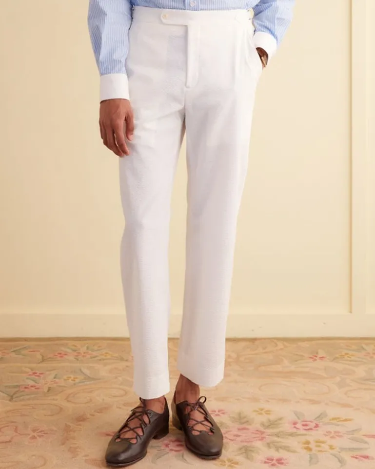 Men BODE Seersucker Suiting Trousers