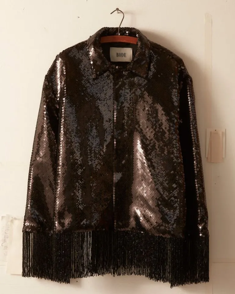 Men BODE Sequined Blass Evening Jacket