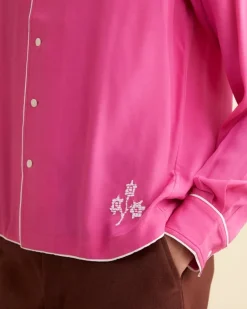 Men BODE Shadow Jasmine Long Sleeve Shirt