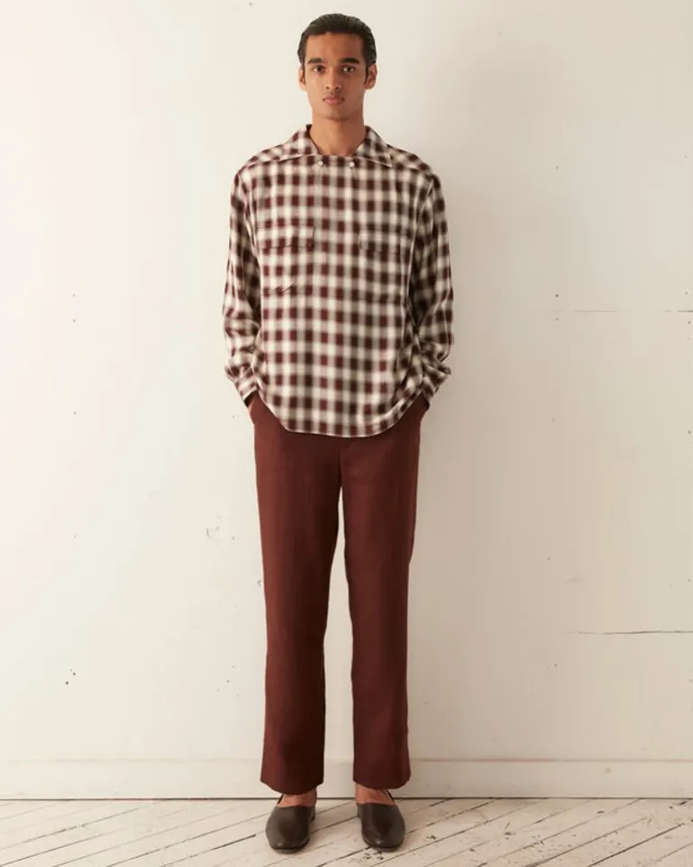 Men BODE Shadow Plaid Wrenn Shirt